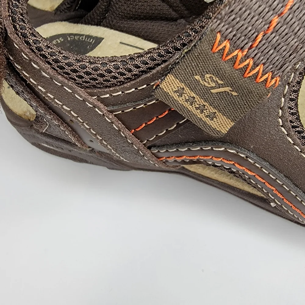 Stride Rite SRT PS Colby Double Strap Sandal Kids Size 13 W Brown